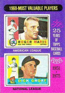 1960 MVP's - Dick Groat / Roger Maris