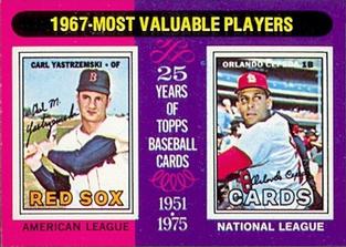 1967 MVP's - Carl Yastrzemski / Orlando Cepeda