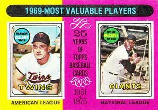 1969 MVP's - Harmon Killebrew / Willie McCovey