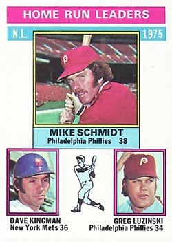 NL Home Run Leaders - Mike Schmidt / Dave Kingman / Greg Luzinski