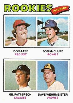 Rookie Pitchers - Don Aase / Bob McClure / Gil Patterson / Dave Wehrmeister
