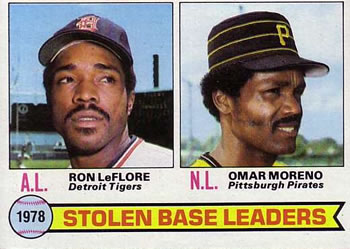 Stolen Base Leaders - Omar Moreno / Ron LeFlore