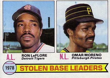 Stolen Base Leaders - Omar Moreno / Ron LeFlore