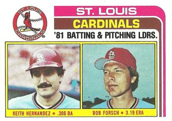 Cardinals TL - Keith Hernandez/Bob Forsch