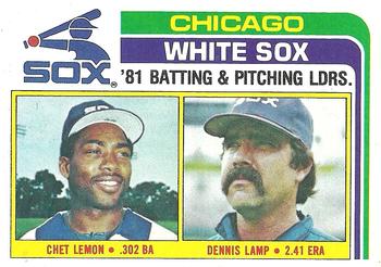 White Sox TL - Chet Lemon/Dennis Lamp