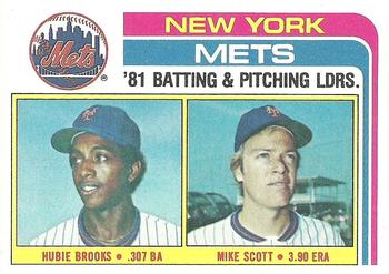 New York Mets TL - Hubie Brooks/Mike Scott
