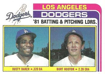 Dodgers TL - Dusty Baker/Burt Hooton