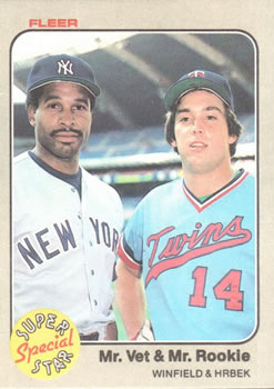 Mr. Vet and Mr. Rookie - Dave Winfield / Kent Hrbek