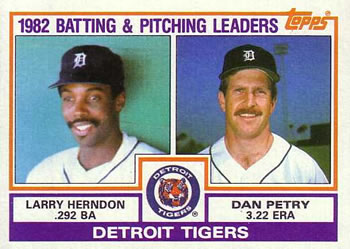 Tigers TL - Larry Herndon / Dan Petry