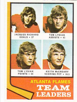 Flames Leaders - Jacques Richard / Tom Lysiak / Keith McCreary