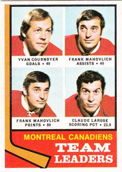 Yvan Cournoyer / Frank Mahovlich / Claude Larose - Canadiens TL