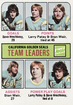 Seals Leaders - Dave Hrechkosy / Larry Patey / Stan Weir