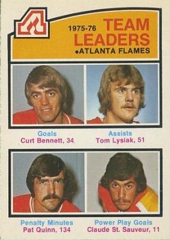 Flames Leaders - Pat Quinn / Tom Lysiak / Curt Bennett / Claude St. Sauveur
