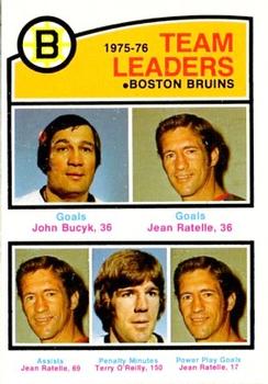 Bruins Leaders - Jean Ratelle / Terry O'Reilly / Johnny Bucyk