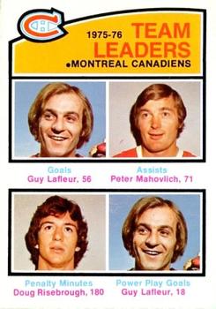 Canadiens Leaders - Guy Lafleur / Doug Risebrough / Pete Mahovlich