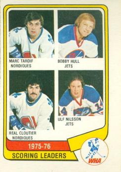 Scoring Leaders - Marc Tardif / Bobby Hull / Real Cloutier / Ulf Nilsson