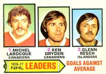 Goals Against Leaders - Michel Larocque / Glenn Resch / Ken Dryden