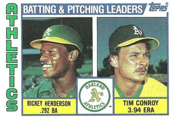 A's TL - Rickey Henderson / Tim Conroy