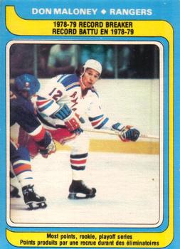 Don Maloney RB/ Rookie& Most Points&/ Playoff Seri