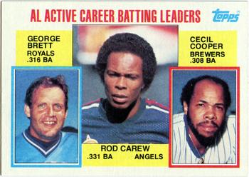 Cecil Cooper / Rod Carew / George Brett