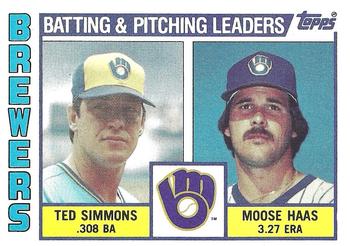 Brewers TL - Ted Simmons / Moose Haas