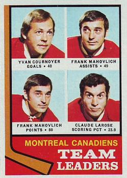 Frank Mahovlich / Yvan Cournoyer / Claude Larose - Canadiens TL