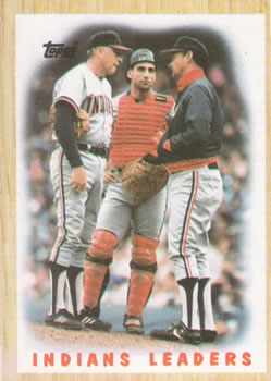 Indians Team - Phil Niekro / Chris Bando / Jack Aker