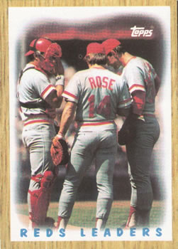 Reds Team - Bo Diaz / Pete Rose / Bill Gullickson