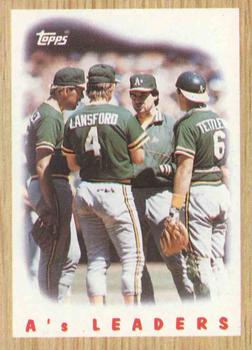 A's Team - Mickey Tettleton / Tony LaRussa / Dave Von Ohlen / Carney Lansford