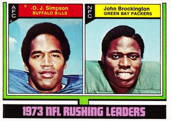 Rushing Leaders - O.J. Simpson / John Brockington