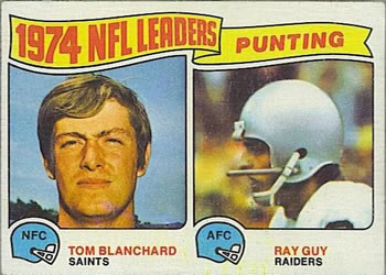 Punting Leaders - Tom Blanchard / Ray Guy