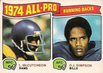 All Pro Running Backs - O.J. Simpson / Lawrence McCutcheon