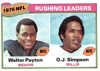 Rushing Leaders - Walter Payton / O.J. Simpson