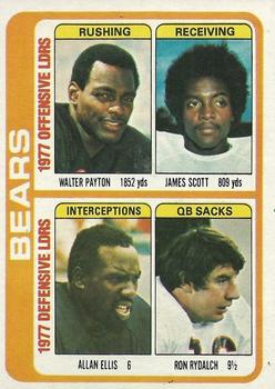Chicago Bears TL - Walter Payton / James Scott / Allan Ellis / Roy Rydalch