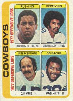 Cowboys TL - Tony Dorsett / Drew Pearson / Cliff Harris / Harvey Martin