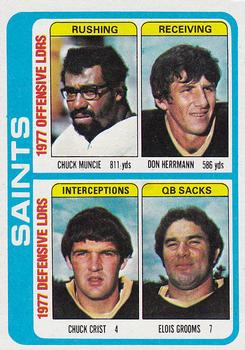 New Orleans Saints TL - Chuck Muncie / Don Herrmann / Chuck Crist / Elois Grooms