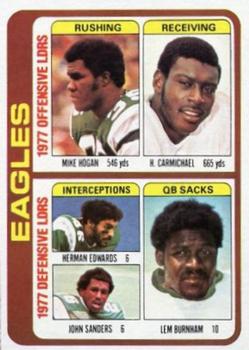 Philadelphia Eagles TL - 	Mike Hogan / Harold Carmichael / Herman Edwards / John Sanders / Lem Burnham