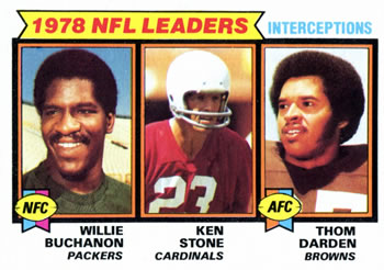 Interception Leaders - Willie Buchanon / Ken Stone / Thom Darden