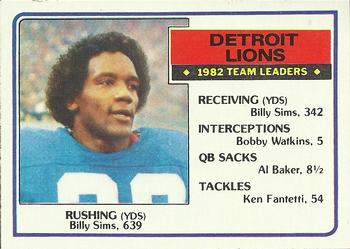Detroit Lions TL - Billy Sims