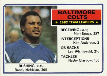 Baltimore Colts TL - Randy McMillan