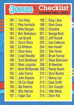 Checklist 180-255