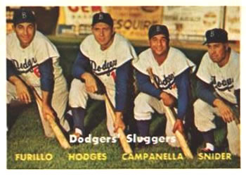 Dodgers Sluggers - Carl Furillo/Gil Hodges/Roy Campanella/Duke Snider