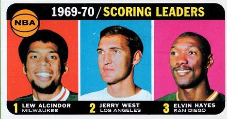 Scoring Leaders - Lew Alcindor / Jerry West / Elvin Hayes