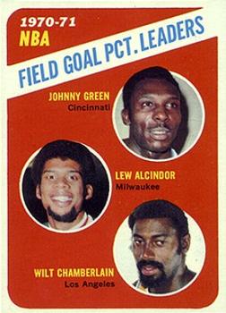 NBA F.G.Pct. Leaders - Wilt Chamberlain / Lew Alcindor / Johnny Green