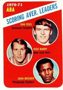 ABA Scoring Average Leaders - Dan Issel / Rick Barry / John Brisker