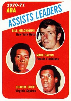 ABA Assist Leaders - Charlie Scott / Bill Melchionni / Mack Calvin
