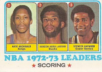 NBA Scoring Leaders - Kareem Abdul-Jabbar / Nate Archibald / Spencer Haywood