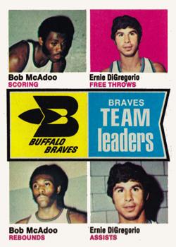 Buffalo Braves TL - Bob McAdoo / Ernie DiGregorio