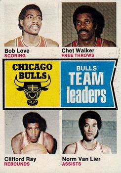 Chicago Bulls TL - Clifford Ray / Bob Love / Chet Walker / Norm Van Lier