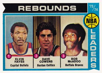 NBA Rebound Leaders - Bob McAdoo / Elvin Hayes / Dave Cowens